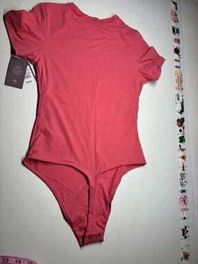 Source Unknown Coral Pink Short Sleeve Bodysuit